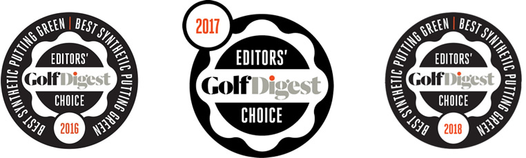Golf Digest - Editor's Choice 2016, 2017, 2018 - Best Synthetic Putting Green